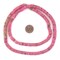 The Bead Chest 6mm Tourmaline Pink Bone Button Beads: Nepal Flat Round Disk Heishi Beads for DIY Necklace Jewelry Making